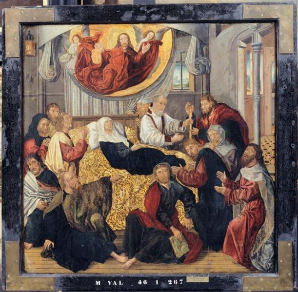 La Mort de la Vierge ; Saints Mathieu et Marc