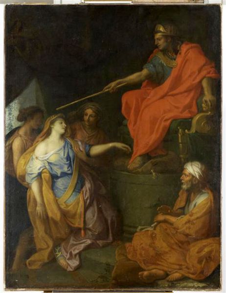 tableau, Esther devant Assuérus