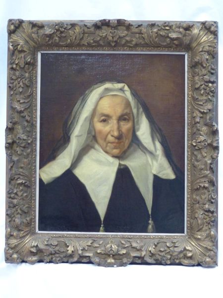 tableau, Portrait de religieuse
Portrait de vieille femme (ancien titre)
Portrait de nonne (ancien titre)