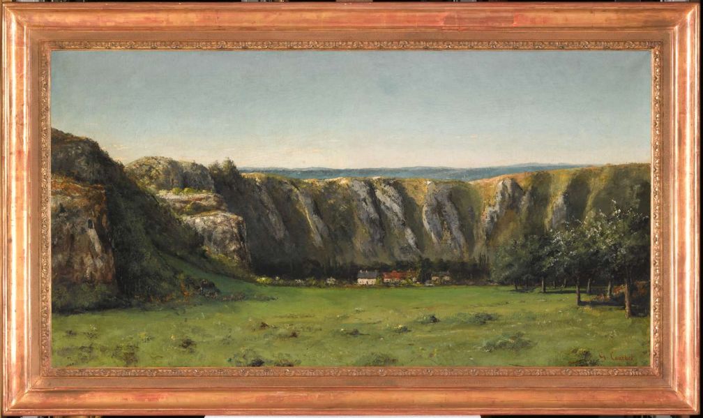 tableau, Paysage rocheux aux environs de Flagey (Doubs)
La Roche de Dix-Heures à Ornans (ancien titre)