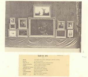 Album photographique des œuvres d'art achetées par l'Etat, Salon de Paris de 1870, n°24 ; © Archives nationales, Pôle image ; © MICHELEZ G. (photographe)
