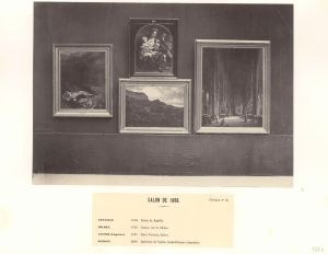 Album photographique des œuvres d'art achetées par l'Etat, Salon de Paris de 1868, feuille n°20 ; © Archives nationales, Pôle image