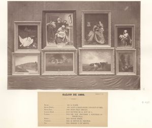 Album photographique des œuvres d'art achetées par l'Etat, Salon de Paris de 1880, n°19 ; © Archives nationales, Pôle image ; © MICHELEZ G. (photographe)