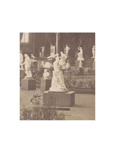 Album photographique des œuvres d'art achetées par l'Etat, Salon de Paris de 1883, feuille n°42, "Jardin. Sortie" ; © MICHELEZ G. (photographe) ; © Archives nationales, Pôle image
