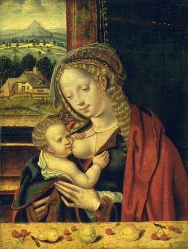 La Vierge allaitant l'Enfant Jésus ; La Vierge à l'Enfant