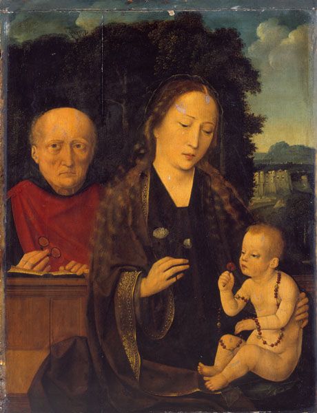 Vierge à l'Enfant ; La Vierge à l'Enfant avec un donateur