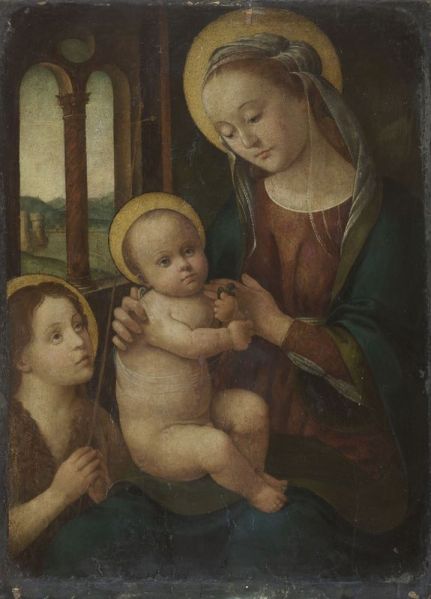 La Vierge, l'Enfant Jésus et le petit saint Jean- Baptiste