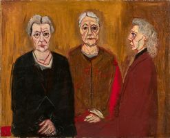 Les Trois vieilles, 1934
huile sur toile
81 x 100 cm
Collection de Bueil & Ract-Madoux, Paris